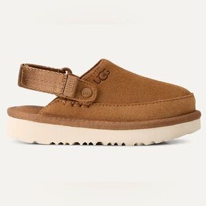 UGG Kids Tan Suede Slingback Slippers